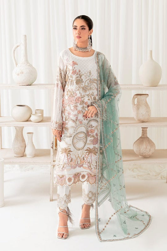 Rangoon by Ramsha Embroidered Chiffon | D-1005