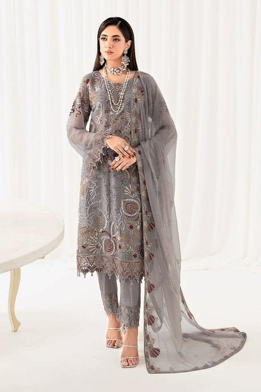 Rangoon by Ramsha Embroidered Chiffon | D-1006