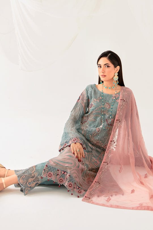 Rangoon by Ramsha Embroidered Chiffon | D-1010