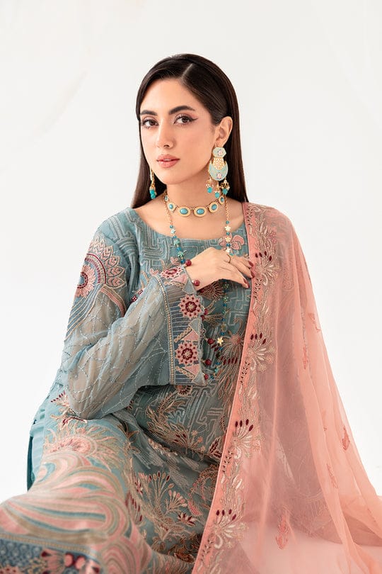 Rangoon by Ramsha Embroidered Chiffon | D-1010