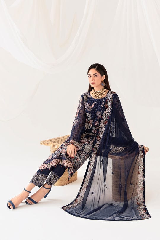 Rangoon by Ramsha Embroidered Chiffon | D-1011