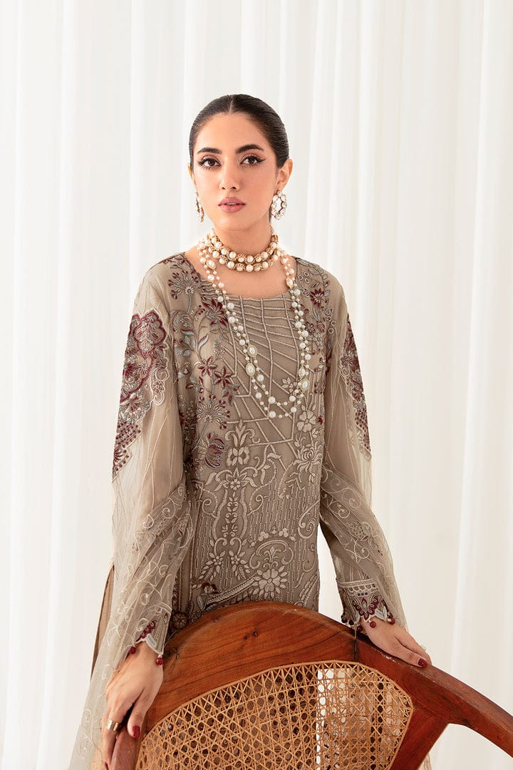 Rangoon by Ramsha Embroidered Chiffon | D-1009