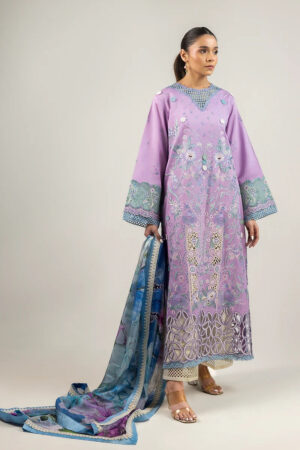 Jazmine Embroidered Raw Silk Unstitched 3 Pc UR-7011 Luxury Embroidered Collection